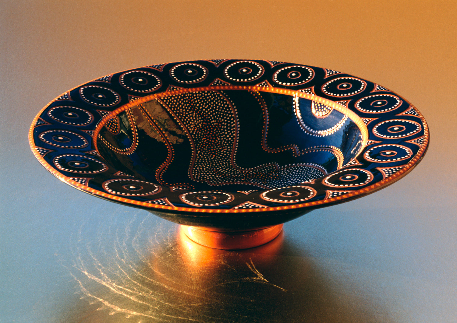Ceramic Bowl and Dot Art